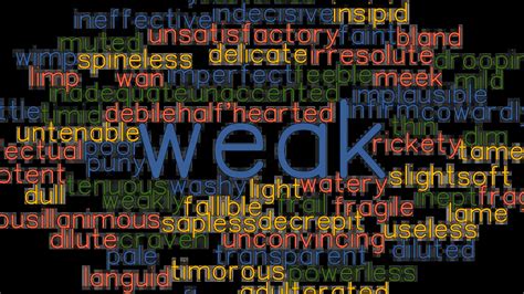 weaker synonym
